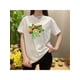 thumbnail image 2 of Playera Blusa De KIWI – Estilo Tropical que Te Llena de Vida Ropa Para Mujer Color Blanco Talla Chica Marca Emil SaEs, 2 of 4