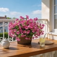thumbnail image 6 of Artificial Petunia Flowers 50 Stems 13 Inch UV Resistant Fake Petunia Bouquet, Realistic Faux Floral Bundle for Outdoor Garden Patio Window Box Hanging Basket Home Decor, 6 of 6