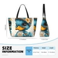 thumbnail image 4 of Easygdp Cute Sunflower Blue Duck Bolsa de Viaje de Playa de Gran Capacidad, Bolsa Tote Perfecta para la Playa, Escapadas de Fin de Semana y Viajes, 4 of 7