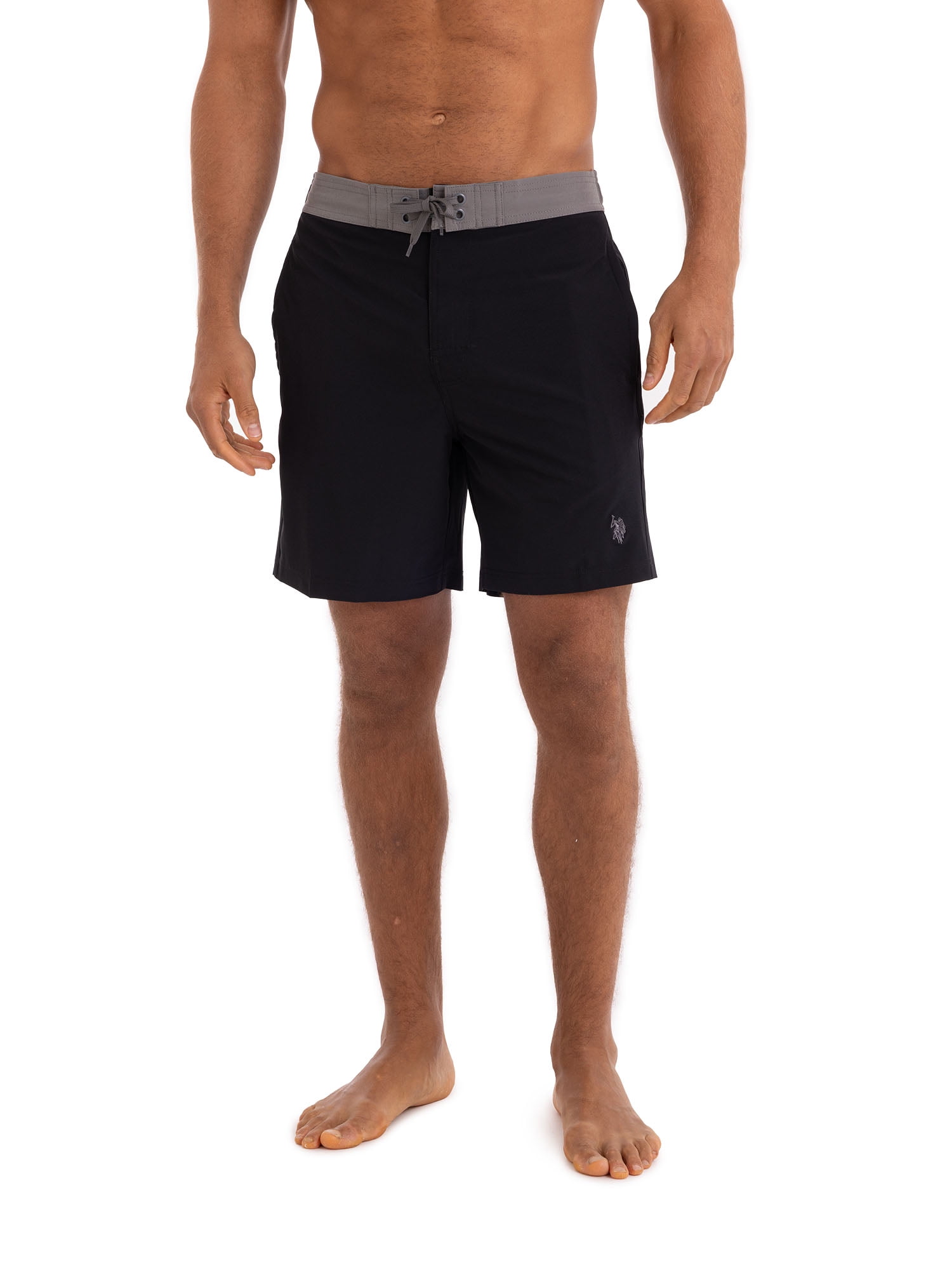 U.S. Polo Assn. Men's & Big Men's E-Board Swim Shorts with UPF50+, 7" Inseam, Sizes S-3XL