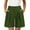 Army Green, variant on Comdrip Womens Shorts Casual! Womens Casual Elastic Waist Shorts High Waist Wide Leg Pleated Business Work Trouser Shorts without Pockets Dress Shorts for Women White S