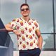 thumbnail image 4 of Fotbe Popcorn Camiseta Polo de Golf para Hombre con Estampado – Camisa Deportiva Transpirable con Cuello Abotonado-XX-Large, 4 of 6