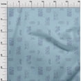 thumbnail image 3 of oneOone Polyester Spandex Sky Blue Fabric Abstracts Diy Clothing Quilting Fabric Print Fabric By Yard 56 Inch Wide, 3 of 5