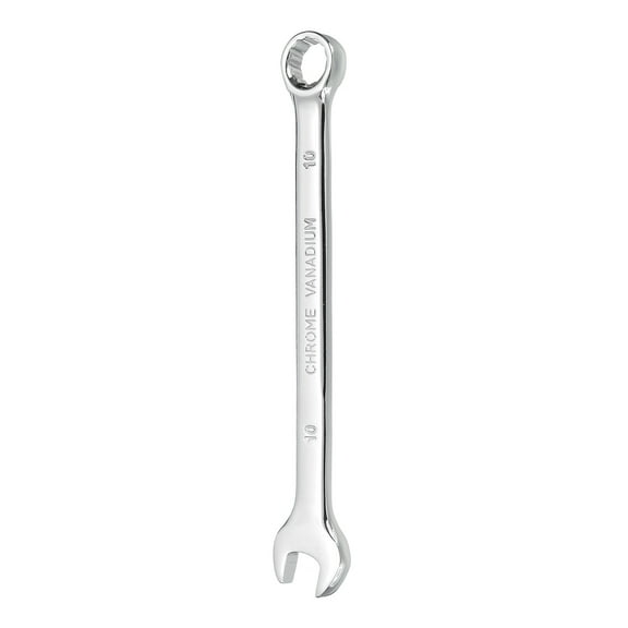 Combination Wrench 10mm Metric 12-Point Box and Open End CR-V Steel Spanner