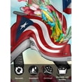 thumbnail image 7 of Puerto Rican Flag Cloth Napkins Set of 4 Reusable Dinner Napkins, Vintage Country Truck Flowers Blue Beige Cocktail Napkin Washable Table Napkins for Wedding/Holiday Party/Baby Shower 20"x20", 7 of 7