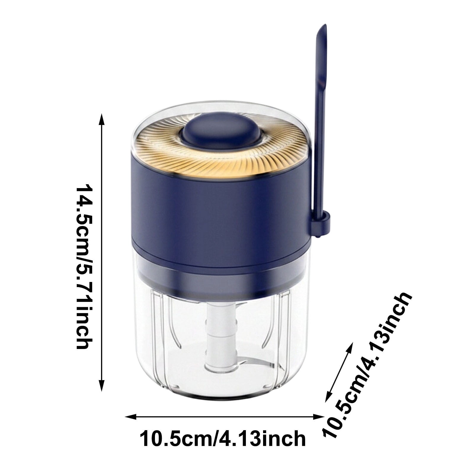 Wireless Garlic Chopper with Stainless Steel Blades Cordless Electric Mini Food Processor USB Rechargeable Kitchen Gadgets for Garlic Onion Veggies Home Kitchen and Travel