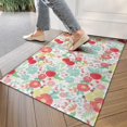 thumbnail image 4 of Pioneer Flower Floral Print Pattern Door Rugs,Washable Non Slip Door Mats Indoor,Decorative Door Mats,Entry Mat Indoor for Entrance,Bedroom,Kitchen,Bathroom,17"x30", 4 of 6