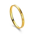 thumbnail image 1 of Pulsera chapada en oro para mujer, escala de dragón grabada en CNC, 1 of 2