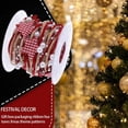 thumbnail image 4 of Advancent Rojo Feliz Navidad impreso cinta decoración estrella cadena árbol de Navidad coronas cuerda DIY arte decoración ornamento Accesorios Kits de decoración para fiestas, 4 of 6
