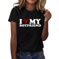 thumbnail image 1 of adviicd T-Shirts d'Entraînement pour Femmes T-Shirts pour Femmes Hauts Décontractés T-Shirts pour Dames Chandails à Enfiler T-Shirts Col Rond Hauts Noir,TTTG, 1 of 5
