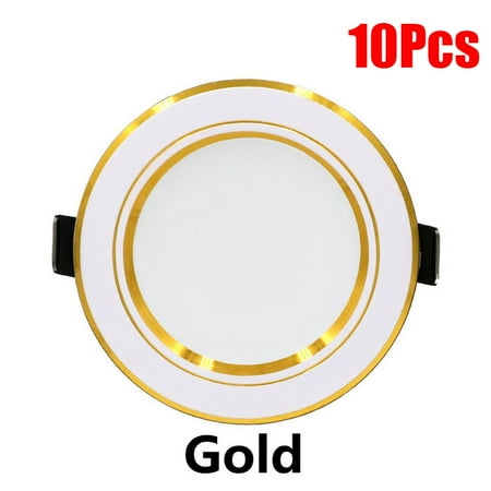

10Pcs LED Downlight Round Recessed Lamp AC 220V Down Light Bedroom Kitchen Indoor Spot Lighting