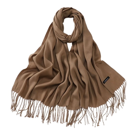 Bmisegm Scarf for Women Feel Elegant Fringe Scarf Winter Shawl Wrap for Bridal Wedding Evening Gown
