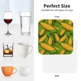 thumbnail image 6 of Naloa Fresh Corn 1 Coasters for Set of 4 - PU Leather Coasters, Coasters for Table Cup Tea Coffee Beer, Decorative for Kitchen Homedecor (Round), 6 of 6