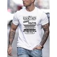thumbnail image 1 of Camiseta con estampado "Criado por una mamá increíble", camisetas para hombre, camisetas casuales de manga corta para verano, camisetas de ocio, 1 of 5