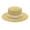 Beige, variant on Hats Adults Unisex Retro Western Cowboy Riding Leather Belt Pearl Wide Cap Straw Hat