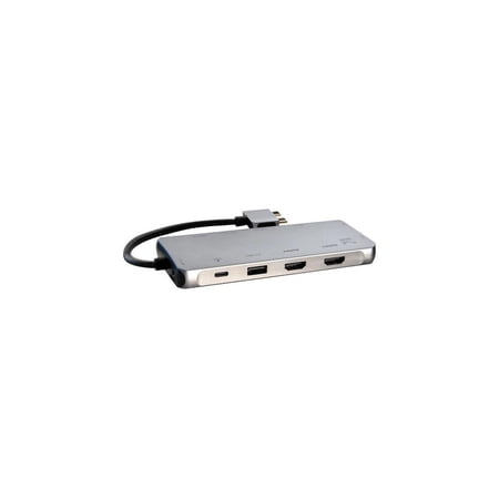 UPC: 0715262069602 | THE 100W 12PORT USBC DUAL 4K MULTISTREAM MINI DOCKING STATION PROVIDES TRUE D