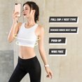 thumbnail image 2 of TFixol Sujetador deportivo para mujer Push-up a prueba de golpes sin alambre acolchado Crop Top, 2 of 8