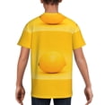 thumbnail image 5 of Wukai Yellow Lemon Youth Unisex Short Sleeve T-Shirt for Boys, Girls, Teens, and Kids-X-Large, 5 of 7