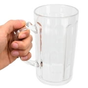 EOTVIA Beer Mug 500ML Large Capacity Environmental Friendly Comfortable Handle Lightweight Portable Glass Mug,Beer Stein Glass,Stein Mug