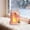 8X5.5X5cm, variant on LED Lighted Christmas Village House Ornaments, Resin Mini Snow Houses Figurines, Winter Village Desktop Decoration for Home Office Tabletop Decor