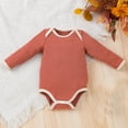 thumbnail image 2 of Otqutp Toddler Beach Clothing Baby Girls Romper Long Sleeve Round Neck Solid Color Outside Bodysuit Romper Jumpsuit Clothes, 2 of 7