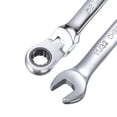 thumbnail image 3 of Unique Bargains 11/32' Flex-Head Ratcheting Combination Wrench SAE 72 Teeth 12 Point Ratchet Box Ended Spanner Tools, 3 of 5