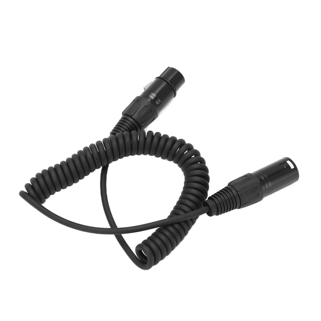 Cable De Resorte Para Auriculares, Cable En Espiral Para Auriculares, Conector XLR De 5 Pines, Longitud De 2-6.6 Pies, Resistente A La Tracción, Duradero Para Auriculares Airbus
