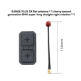 thumbnail image 2 of Para RANGE PLUS 2X 5.8G Antena Direccional de Doble Unidad + Antena Cherry 2nd Gen RHCP SMA 11dBi para Piezas de Dron RC FPV Negro, 2 of 8