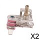 thumbnail image 1 of Controlador de Temperatura Ajustable, Resistente, Alto Rendimiento, Resistente Al Desgaste, Multifuncional para Repuestos de Electrodomésticos 2 piezas, 1 of 10