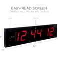 thumbnail image 2 of Ivation Huge 24 Inch Large Big Oversized Digital LED Wall Clock, 2 of 6