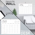 thumbnail image 6 of OuMuaMua Wall Calendar 2026-2027, 11 Months (Jul 2026-May 2027), 14"x11" Twin-Wire Binding Hanging Calendar, Thick Paper Desk Calendar for Office Home Planning & Organizing, 6 of 8
