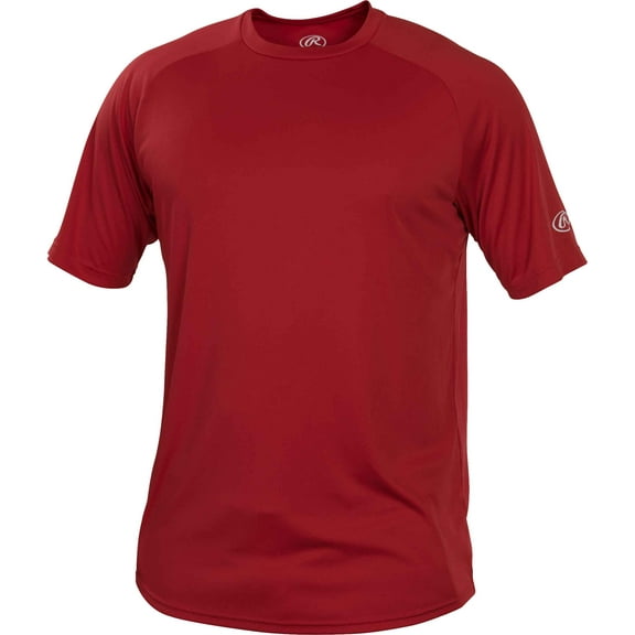Rawlings Adult Crew Neck Tech Tee | Scarlet | 3XL