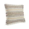 thumbnail image 2 of Woven Paths Charles Casual Cabin Fringed Throw Pillow, Striped, 20" x 20", 2 of 9