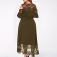 thumbnail image 4 of CHOK Robes Maxi d'Été Grande Taille pour Invité de Mariage Robe en Dentelle Épaules Dénudées Longues Robes Manches Courtes, 4 of 7