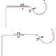 thumbnail image 4 of Un lote de 2 soportes de pared ajustables para varillas de muro cortina de metal macizo - Soporte universal para varilla romana Soporte para varilla ajustable para muro cortina, 4 of 5