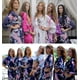 thumbnail image 1 of Women Satin Kimono Bridesmaid Bridal Wedding Dressing Gown Bathrobe zhangyuxiang LED, 1 of 2
