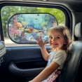 thumbnail image 3 of Yuyamidu Ocean Turtle Car Window Shade Blue Ocean Vehicle Rear Window Cover Sun Shield 2 Pcs Starfish Auto Window Curtain Blocks and & UV Rays Car Accessories for Truck SUV Sedan, 3 of 7