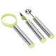 thumbnail image 4 of Juego de 3 cucharas de fruta de acero inoxidable, cuchillo para tallar sandía, pelador de frutas, herramienta de cocina, 4 of 14