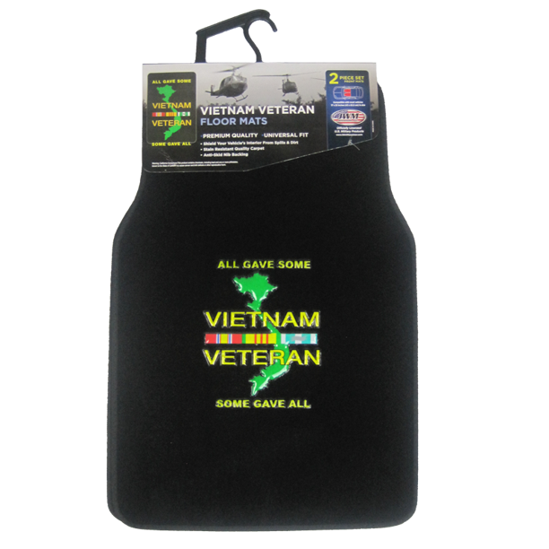 2 Piece Car Floor Mats Vietnam Veteran