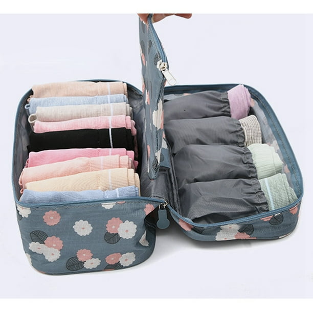 Underwear Packing Cube Portable Big Capacity Travel Underwear Organizer Bra  Bag 