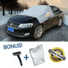 iClover Windshield Snow Cover with Ice Scraper and Free Storage Pouch Car Frost Guard Windshield Snow Cover Protector - Covers Windshield, Wipers and Mirrors