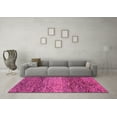 thumbnail image 3 of Ahgly Company Indoor Square Abstract Pink Modern Area Rugs, 4' Square, 3 of 4