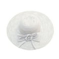 thumbnail image 4 of Tittly Sun Hats Beach Hats Womens Summer Dress Hat Wide Flower Bridal Shower Hat Sun Hats Beach Hat Wide Brim Hats Hats for Women Grey One Size, 4 of 5