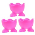 thumbnail image 3 of HINTRMENT 3Pcs Red Silicone Egg Cup Holders Boiled Egg Cups For Kitchen And Dining Room Use, 3 of 7