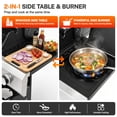 thumbnail image 5 of 4-Burner Gas Grill with Side Burner, 51,000 BTU Propane BBQ Grill with Porcelain-Enameled Cast Iron Grates, Built-in Thermometer, Ideal for Patio Camping Outdoor Cooking, 5 of 10
