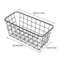 thumbnail image 3 of Home Textile Storage - Storage Case - No Drilling Wall Hanging Mounted Metal Wire Baskets Kitchen Organization Storage - 1X Flower Basket, 3 of 3