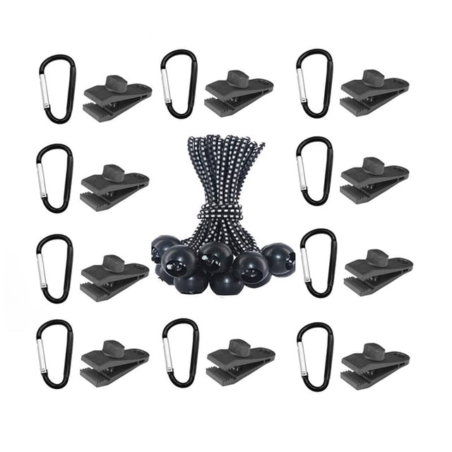 Clips para Lona de Tienda Greeniant Tipo 5 Fibra de Carbono