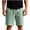 Mint Green, variant on Besolor Mens Shorts Summer Casual Breathable Drawstring Elastic Waist Casual Workout Shorts with Pockets(X-Large,White)