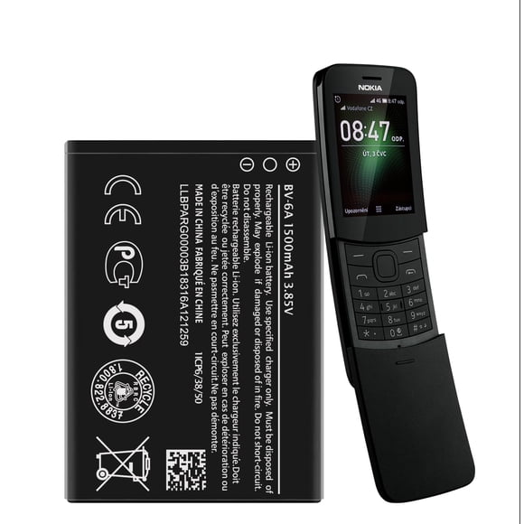 Batería Qoutmcuy BV-6A 1500mAh para Nokia 8110 4G