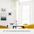 thumbnail image 5 of Hunter - Lundin 1-light Alturas Gold, Mini Pendant Light, Dimmable, Formal Style, Teardrop Shaped, for Bedrooms, Kitchens, Dining, Living Rooms - 19560, 5 of 7